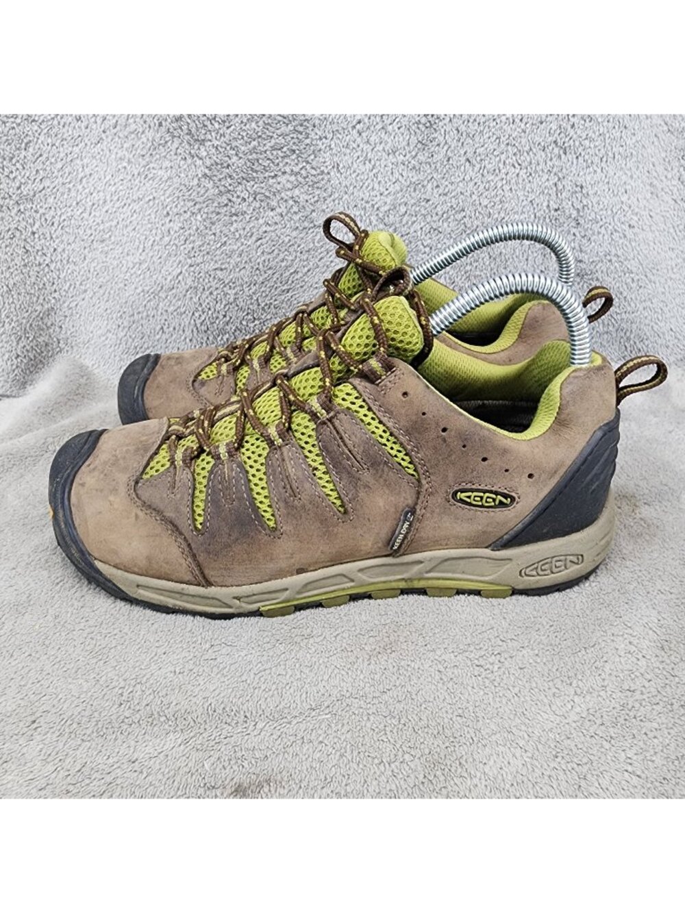 Keen Shoes Womens 8 Bryce Brown Leather Waterproof Vented Hiking Boots *Read*